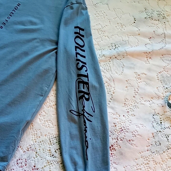 Hollister Must Have Collection Women's Curved Hem Long Sleeve T-Shirt Size Small - Picture 7 of 14